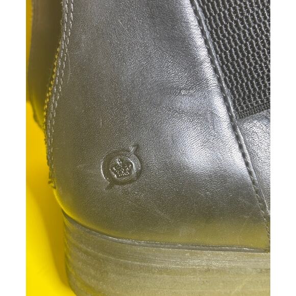 Born Black Leather Ankle Back Zipper Boots size 9 M NWT - Picture 9 of 10